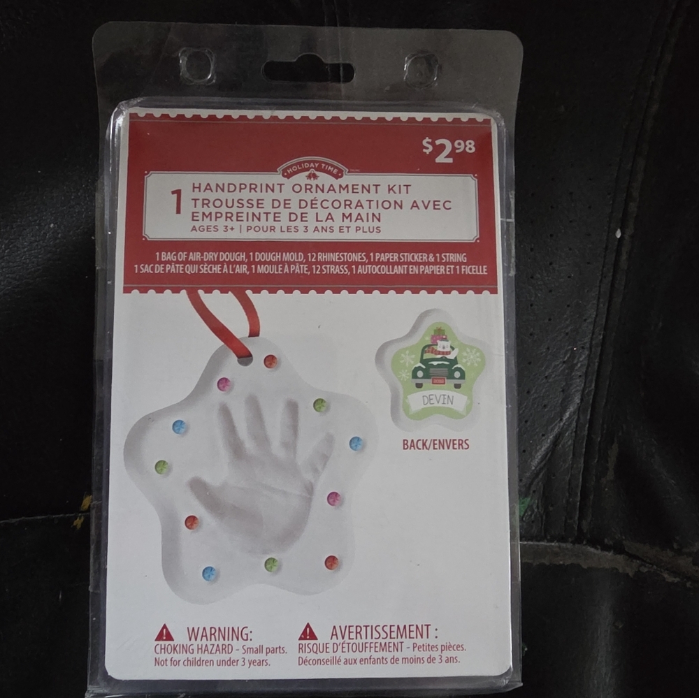 Handprint Ornament Kit By Holiday Time